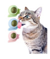 Kayina Catnip Wall Ball, 3-Piece Cat Toys, Edible Cat Licking Toy, Cat Chew Toy, Teeth Cleaning Cat Bite Toy, Rotatable Indoor Cat Toy, Cat Wall Decoration(Snails)