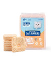 Pet Soft Disposable Cat Diapers - Female Dog Diapers For Cats & Dogs In Heat Period Or Urine Incontinence, Doggie Diapers Ultra Absorbent Leak-Proof Puppy Diapers 24Pcs (Orange, Xxs)