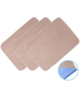 Washable Pee Pads for Dogs 3 Pack Reusable Waterproof Dog Mat Puppy Pads Pet Training Pads Carpet Protector Rabbit Cage Liner Pet Dog Crate Bed Pads Washable Dog Pee Pads for Small Medium Large Dogs