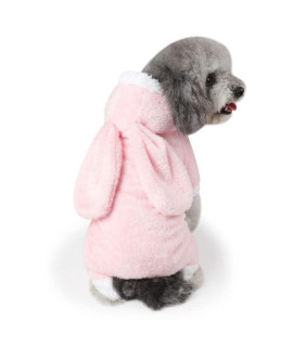 Butler Bowls X-Small Pink Bunny Dog Costume - Cute and Fun Dog Clothes - Unique Dog Halloween Costumes for Small and Medium Breeds - Soft Polyester Pet Clothes - Dog Outfit with Durable Stitching