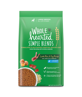 WholeHearted Simple Blends Lamb, Rice & Egg Recipe Large Breed Dry Dog Food, 33 lbs.