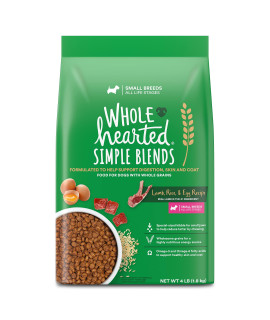 WholeHearted Simple Blends Lamb, Rice & Egg Recipe Small Breed Dry Dog Food, 4 lbs.