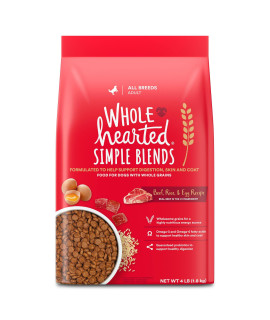 WholeHearted Simple Blends Beef, Rice & Egg Recipe Dry Dog Food, 4 lbs.