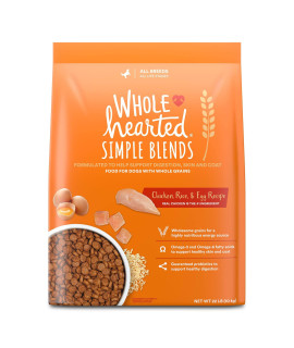 WholeHearted Simple Blends Chicken, Rice & Egg Recipe Dry Dog Food, 22 lbs.