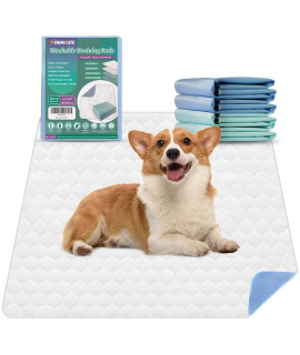 IMMCUTE Dog Pee Pads Large 34"X36"-4Ct Washable Pee Pads for Dogs Reusable Puppy Pads Waterproof Bed Pads Dog Mat for Training,Travel,Incontinence,Crate,Kennel