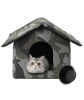 Furbulous Collapsible Outdoor Cat House For Cats And Puppies, Pet Shelter Outdoor Waterproof, Cold And Windproof, Scratch-Resistant, Easy To Assemble Stray Cats Shelter(S)