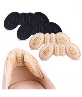 Heel Pads For Shoes That Are Too Big Heel Inserts For Women Anti-Slip Heel Grips Liner Cushions Inserts For Women Men Shoe Heel Inserts Prevent Rubbing Blisters Heel Slipping(4Pairs)