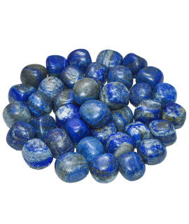 Ainuosen 2Lbs Natural Polished Tumbled Lapis Lazuli Healing Crystals Stones 08-12 Inch,Decorative Plant Rocks,Pebbles, Marbles For Vases Pots Indoor,Feng Shui,Home Decor,Reiki,Chakra