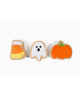 Midlee Boo Sugar Cookie Halloween Plush Dog Toys (Large)