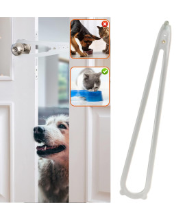 Cat Door Latch,Cat Door Stopper - Extra Large Door Latch For Cats Flex Latch Strap Lets Cats In And Keeps Dogs Out Of Litter & Food - Super Easy To Install