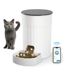 Papifeed Automatic Cat Feeders With App: Wifi Pet Smart Dry Food Dispenser With Alexa Scene Missions,Timed Auto Pet Feeder For Cats, Rabbits Small Dogs Up To 10 Meals Per Day (12Cup3L)