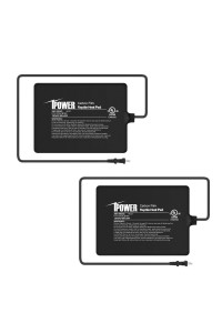 Ipower 8X6 Inch 8W Under Tank Heater Warmer, 10-20 Gallon Terrarium Heat Mat For Amphibian, Plant Box Or Other Small Animals, 2 Pack