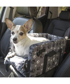 Center Console Dog Car Seat For Dogs Small 5-15 Lbs Lightweight Adjustable Strap Pet Booster Seat For Car Washable Console Dog Car Seats For Small Dogs Pet Car Seat For Dogs Or Cats