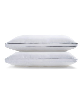 Bed Pillows For Sleeping, Hotel Pillows King Size Set Of 2, Gusseted Pillow For Back, Stomach Or Side Sleepers, Cooling Pillow, Soft Pillow, White Pillows, King Size Pillows - 20 X 36 Inches