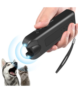 Anti Barking Device 3 In 1 Dog Barking Control Devices Up To 164 Feet Safe For Humans & Dogs, Dog Barking Deterrent Tool For Training, Ultrasonic Dog Bark Deterrent With Dual Strobe Led Flashlight
