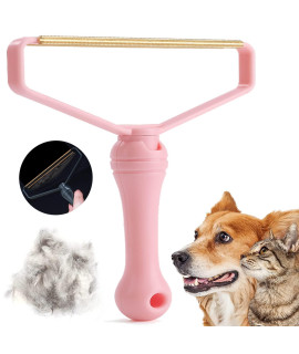 Pet Hair Remover,Reusable Dog Hair Remover Cat Hair Remover, Multi Carpet Hair Removal Tool And Carpet Scraper, Easy Lint Remover For Clothes,Couch,Carpet ,Carpet Towers (Black) (Pink)