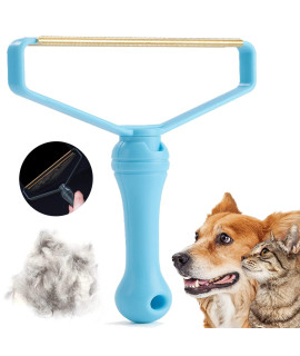 Pet Hair Remover,Reusable Dog Hair Remover Cat Hair Remover, Multi Carpet Hair Removal Tool And Carpet Scraper, Easy Lint Remover For Clothes,Couch,Carpet ,Carpet Towers (Blue)