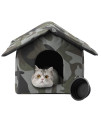 Furbulous Collapsible Outdoor Cat House For Cats And Puppies, Pet Shelter Outdoor Waterproof, Cold And Windproof, Scratch-Resistant, Easy To Assemble Stray Cats Shelter(M)