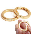 2 Pcs O Ring For Purse Strap,125Inch Spring Rings For Handbag Keys,Gold