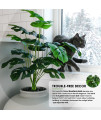 BJF Pets Hidden Litter Box and Faux Monstera Plant Home Decor, Decorative Home and Living Room Decoration, Fully Enclosed System, Discrete for Cats and Kittens