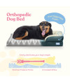 Orthopedic Sofa Dog Bed - Ultra Comfortable Dog Bed for Medium Dogs - Breathable & Waterproof Pet Bed- Egg Foam Sofa Bed with Extra Head and Neck Support - Removable Washable Cover with Nonslip Bottom