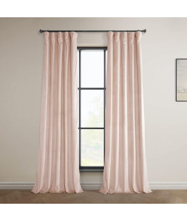 Hpd Half Price Drapes Heritage Plush Velvet Curtains For Bedroom Living Room 50 X 96, Vpyc-225371-96 (1 Panel) Light Pink