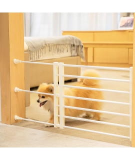 Sumoni Pet gate for Dogs,Dog gate on Stairs,Low Dog gate pet Fence,Dog Retractable Fence Upgraded Barrier gate,Adjustable Retractable Barrier gate (39.4*22*9.45in) for Stairs,Hallway,Kitchen (White)