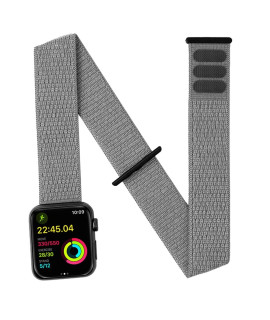 Ifcase Nylon Armankle Band For Apple Watch 49Mm 45Mm 44Mm 42Mm Iwatch Series Ultra 8 7 6 5 4 3 2 Se Strap, Women Men Sport Workout Armband Or Ankleband (Grey)