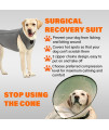 NeoAlly Upgraded Dog Surgical Recovery Suit Cone Alternative Onesie Post Surgery Wear Protects Abdominal Wounds and Skin Anti Licking, Aids Hot Spots, and Provides Anti Anxiety Relief - XS