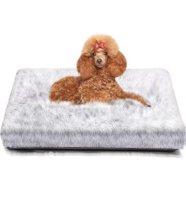 Gimars Thicken Luxurious Soft Plush Dog Beds For Large Dogs Without Shedding, Upgrade 3 Layers Padding, Soft But Supportive For Calming Dogs