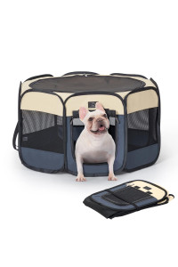 A4Pet Portable Dog Playpen For Small Dogs, 27 Foldable Small Pet Playpen For Puppycatrabbitchick, Indoor Cat Playpen With Waterproof Bottom Removable Zipper