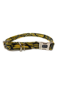 Sparky Pet Co - Apollo Ecollar Replacement Strap - Dog Collar - Waterproof Biothane - Adjustable - Double Buckle - Quick Snap Metal Clasp - For Invisible Fence Systems - 34 X 28 (Yellow Camo)