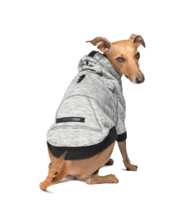 Canada Pooch Spacedye Hero Dog Hoodie Grey Size 10, XX-Small, Gray