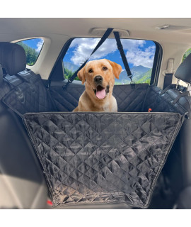 Tlsiod Large Dog Car Seat for Pet Travel, Thicken Pad?Breathable and Nonslip Backseat Dog Hammock, Heavy-Duty Car Seat Cover Protector Fits for Cars, Trucks & SUVs (S)