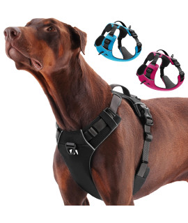 Invirox Dog Harness For Large Dogs No Pull 1200Lbs Pull Force] Dog Vest, Dog Harness For Medium Dogs No Pull, Small Dog Harness, X-Pro Tactical Dog Harness, Service Dog Harness Medium Size
