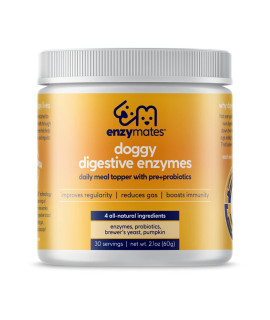 Enzymates Doggy Digestive Enzymes with Pumpkin, Brewer's Yeast, and Probiotics - Improves Regularity, Reduces Gas, and Boosts Immunity - Specially Formulated with Therablend