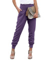 Dokotoo Womens Casual Solid Color Front Roomy Pockets Drawstring Elastic Waist Cotton Comfy Jogging Pants Jogger Pants Fashion Sweatpants Purple Medium