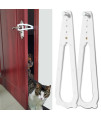 Ikuso Door Locks For Pet,Cat Door Holder Latch Without Cutting Doors,Cat Door Alternatives,Keeps Dogs And Baby Out Of Cat Litter Boxes & Food,Prevent Hand Pinch (Medium) (2 Pc)