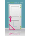 Kitty Korner Door DIY Install - (Lefthand Swing Kit) Simple to Install Interior cat Door. Will not Change The Look and Feel of Your Home. Create a Safe Space for You cat Where Your Dog Cannot go..