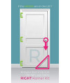 Kitty Korner Door DIY Install - (Lefthand Swing Kit) Simple to Install Interior cat Door. Will not Change The Look and Feel of Your Home. Create a Safe Space for You cat Where Your Dog Cannot go..