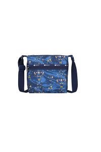 LeSportsac Carousel Chords Small Hobo Crossbody Handbag, Style 3709/Color E480, Whimsical Playful Design - Adorable Carousel Horses, Dogs & Cats, Butterflies, Bows & Floral Bouquets