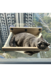 Natural Wood Cat Window Perch Cat Window Hammock Cat Window Bed Cat Window Seat