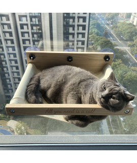 Natural Wood Cat Window Perch Cat Window Hammock Cat Window Bed Cat Window Seat
