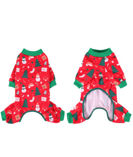 Asenku Dog Christmas Pajamas, Puppy Winter Coat Dog Pjs For Small Medium Dogs Christmas Holiday Costume Dog Onesie Puppy Pajamas (Xl)