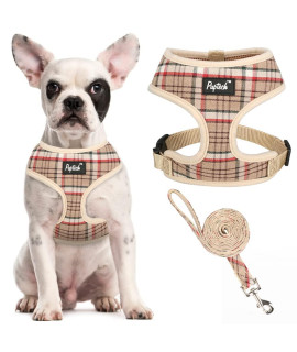 Pupteck Soft Mesh Dog Harness Pet Puppy Cat Comfort Padded Vest No Pull Harnesses