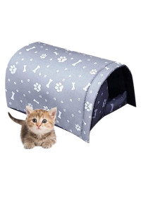 Cat Houses for Outdoor Cats, Outdoor Stray Cats Dogs Shelter House for Winter, Weatherproof Waterproof Rainproof Foldable Thicken, Feral Cats Dogs Tent Cabin Shelter Home Keep Warm for Outdoor Indoor