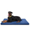 K9 Ballistics Tough Orthopedic Dog Crate Pad - Washable, Durable And Water Resistant Dog Crate Mat - X-Large Orthopedic Dog Bed, 47X29, Blue Quartz