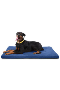 K9 Ballistics Tough Orthopedic Dog Crate Pad - Washable, Durable And Water Resistant Dog Crate Mat - X-Large Orthopedic Dog Bed, 47X29, Blue Quartz