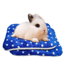 Rioussi Bunny Bed, Guinea Pig Warm Bed For Small Animals Rabbits Chinchillas Hedgehogs Baby Cats Ferrets14 X12, 2Pack, Navyblue