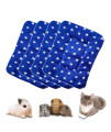 Rioussi Bunny Bed, Guinea Pig Warm Bed For Small Animals Rabbits Chinchillas Hedgehogs Baby Cats Ferrets14 X12, 4Pack, Navyblue